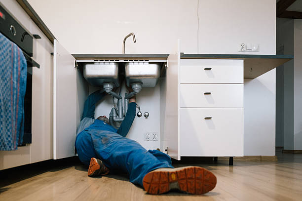 Professional Drain Cleaning technician working in Salem, CT
